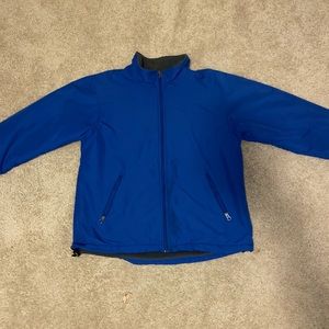 Lands End full zip jacket- Blue, Size M, waterproof